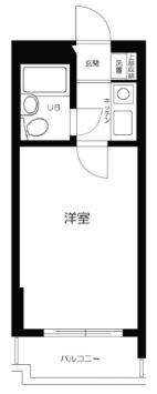 アルテハイム上石神井(1K/2階)の間取り写真