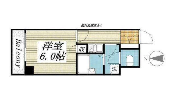 秋葉原アークビル(1K/8階)の間取り写真