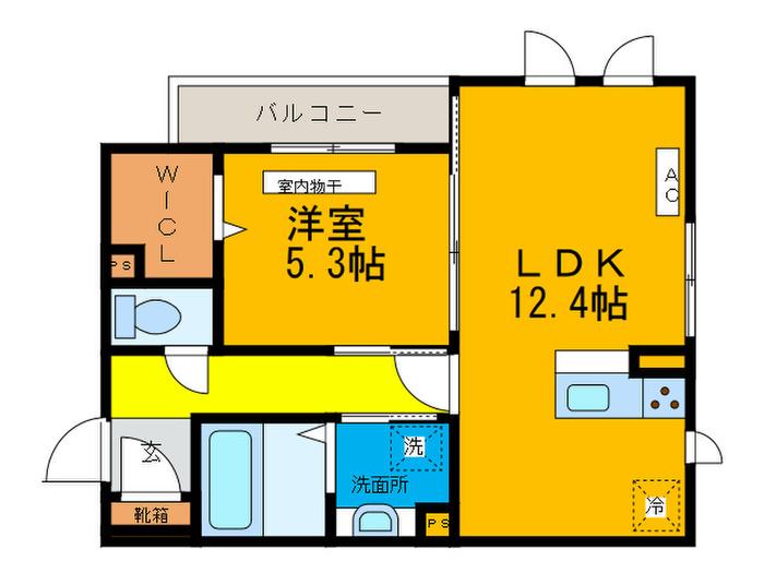 フェアリーフォレスト(1LDK/2階)の間取り写真