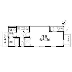 DEAR COURT 田園調布南(1DK/5階)の間取り写真