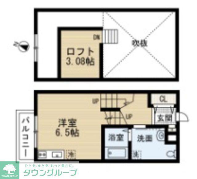 FLORAISON(ワンルーム/1階)の間取り写真