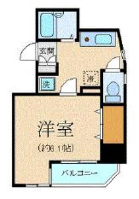 ヴェルト五反田西(1K/10階)の間取り写真