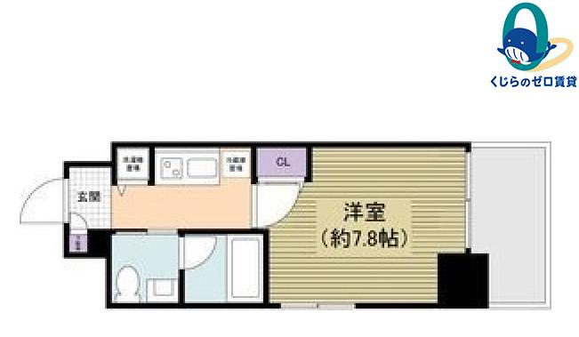 ALATO丸の内(1K/7階)の間取り写真
