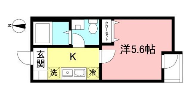 パルゼパークサイド吉祥寺(1K/2階)の間取り写真