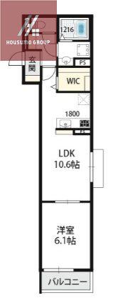 VIVERE UNO(1LDK/2階)の間取り写真