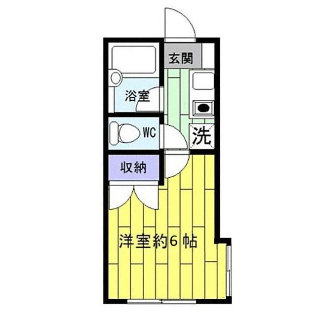 メゾン手塚(1K/2階)の間取り写真