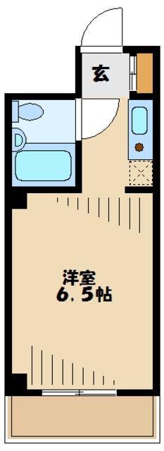 ジョイフル百合ヶ丘(1K/3階)の間取り写真