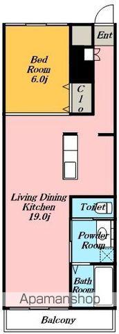 M/F HOUSE(1LDK/1階)の間取り写真