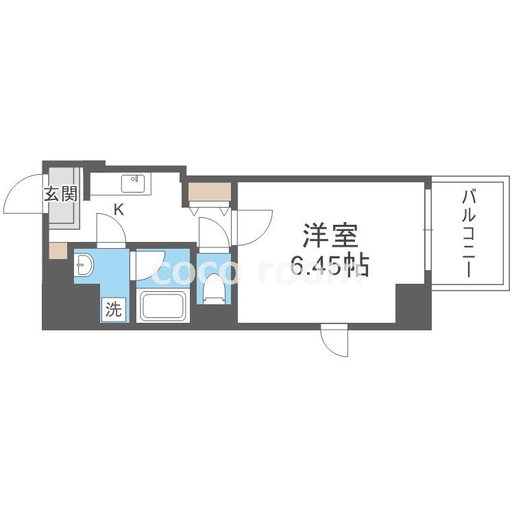 LUCE KUJONISHI(1K/8階)の間取り写真