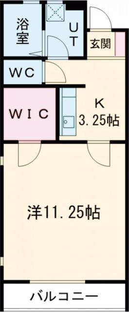 WERDEN STERN(1K/1階)の間取り写真