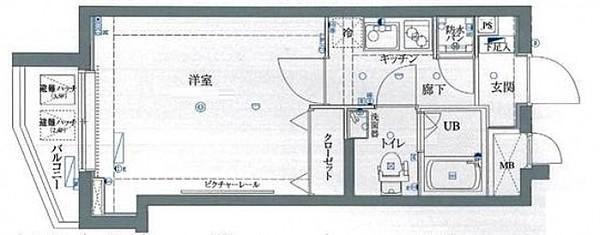 SIN-CITY AZEST 上板橋(1K/3階)の間取り写真