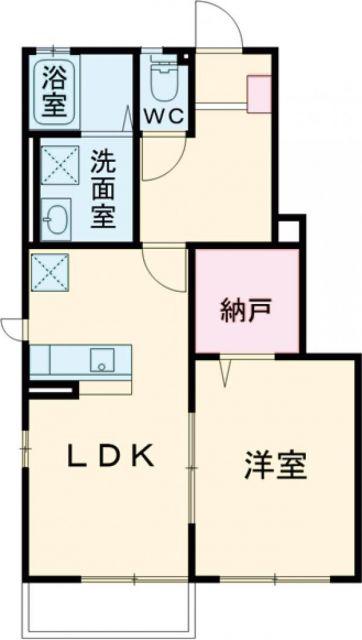 K.RESIDENCE(1LDK/1階)の間取り写真