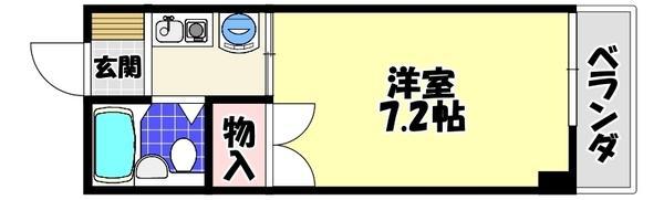 ハイムエモーション(1K/3階)の間取り写真
