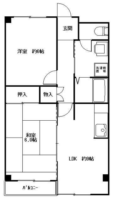 コートアゼリア(2LDK/11階)の間取り写真
