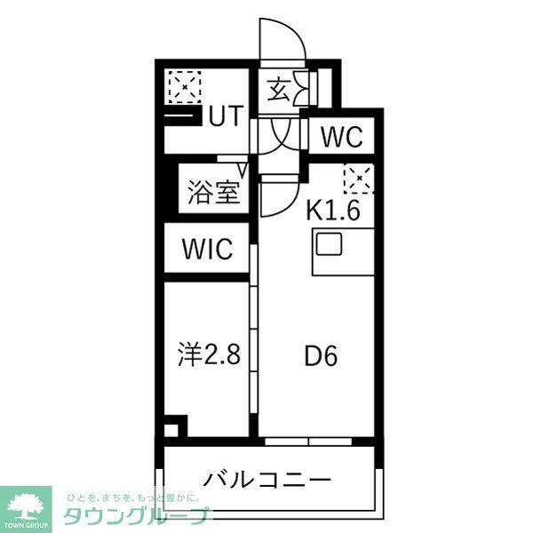メイクスアート名古屋リニアFRONT(1DK/2階)の間取り写真