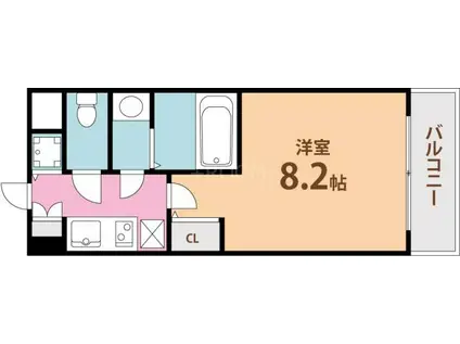 サムティ梅田Ⅱグロウアクシス PL(1K/4階)の間取り写真