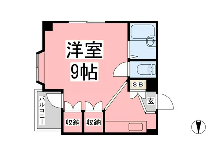メゾン森田(ワンルーム/5階)の間取り写真