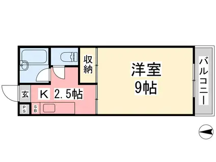 CASAFONTEカーサフォンテ(1K/1階)の間取り写真