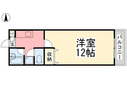 メゾン・ドゥ・シュー(1K/5階)の間取り写真