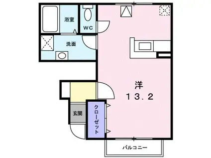 プラティーク南江戸(ワンルーム/1階)の間取り写真