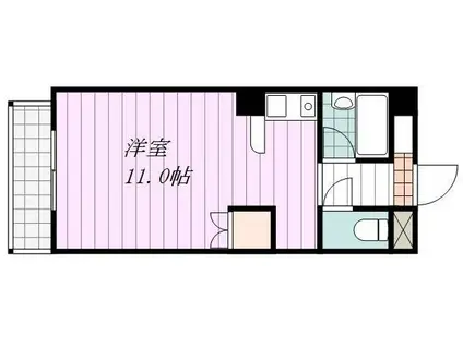 DOGO ICHIMAN HAITSU ABE(ワンルーム/5階)の間取り写真