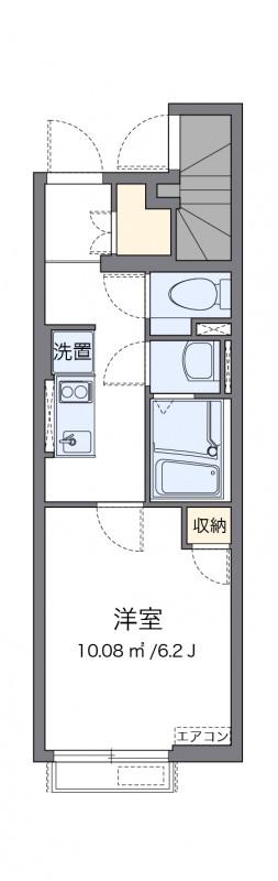 クレイノ浜田山A(1K/1階)の間取り写真