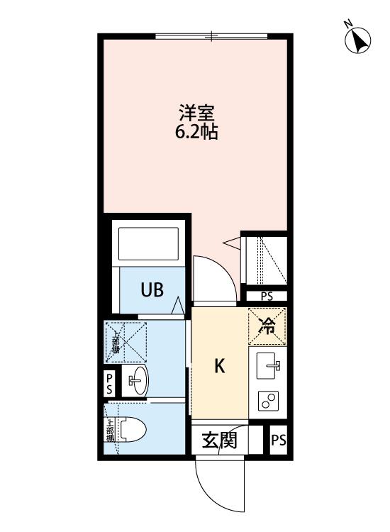 ROBOT HOME 大塚(1K/3階)の間取り写真