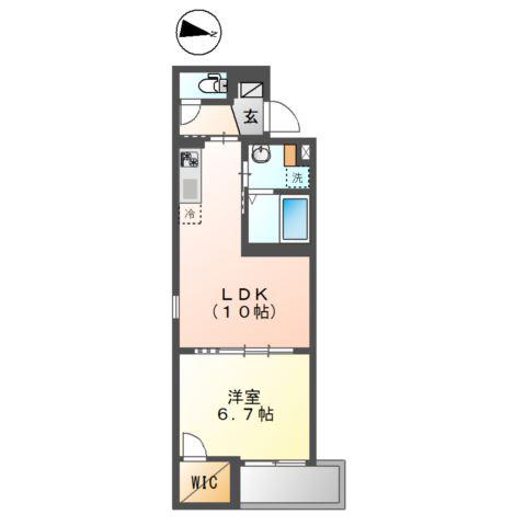 梅田3丁目マンション工事(1LDK/1階)の間取り写真