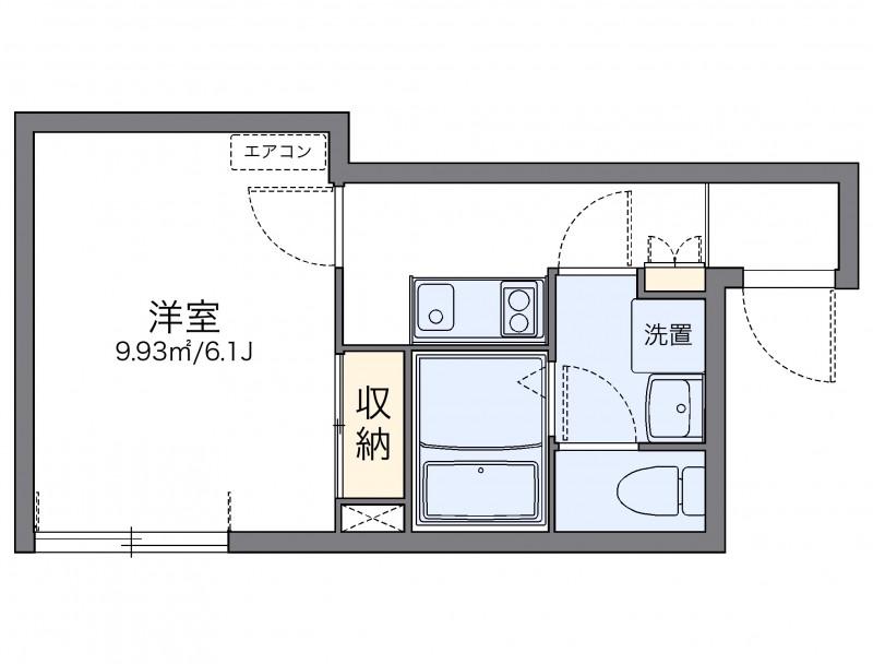 レオネクストライネ(1K/2階)の間取り写真