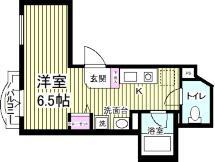 コートヤード南青山(ワンルーム/2階)の間取り写真