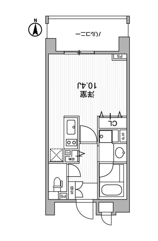 クリオ西池袋(1K/5階)の間取り写真