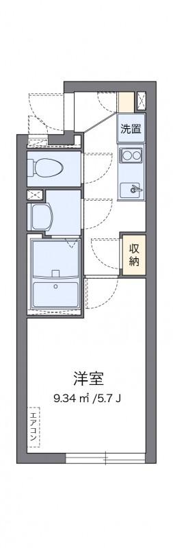 クレイノINOUE(1K/3階)の間取り写真