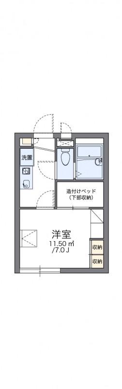 レオパレス豊Ⅱ(1K/2階)の間取り写真