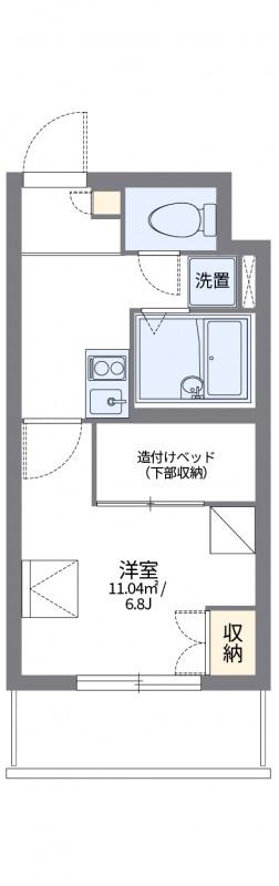 レオパレス本駒込(1K/4階)の間取り写真