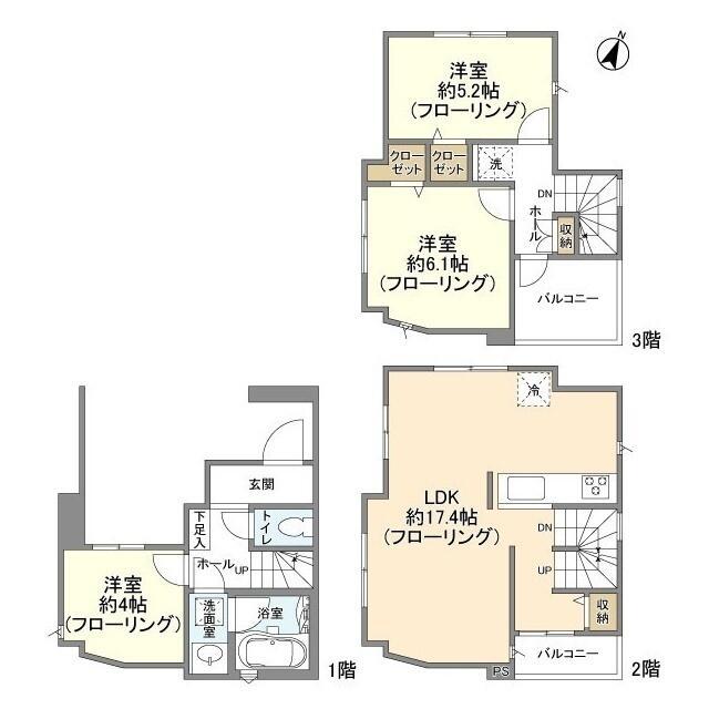 東武鉄道東上線 大山駅(東京) 徒歩12分 3階建 築6年