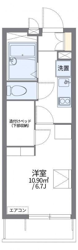レオパレスラルジュ(1K/2階)の間取り写真