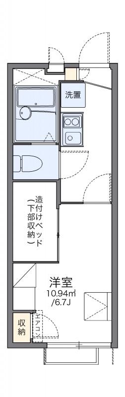 レオパレスシティーストーン(1K/2階)の間取り写真