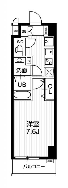 N-STAGE亀戸Ⅱ(1K/5階)の間取り写真