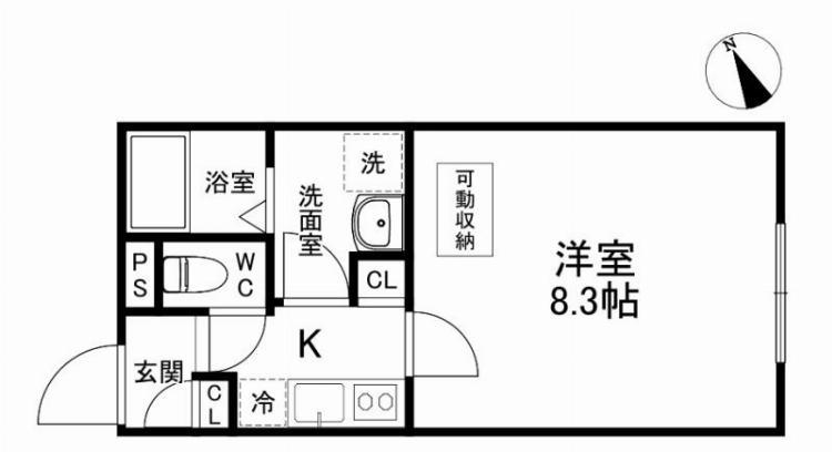 らいとあっぷ三軒茶屋(1K/2階)の間取り写真