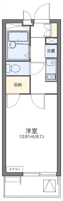 レオパレスエスト砂町(1K/3階)の間取り写真