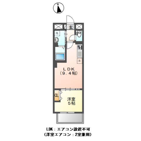 高島平1丁目マンション工事(1LDK/2階)の間取り写真