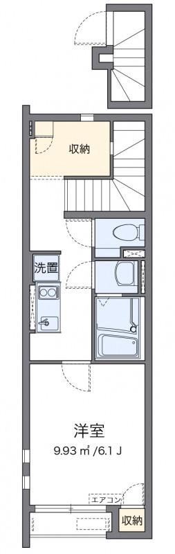 クレイノクラウディア駒込(1K/2階)の間取り写真