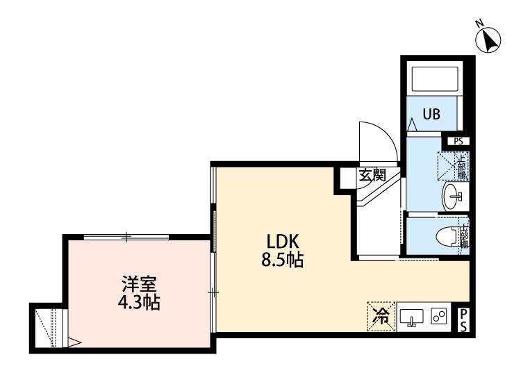 ROBOT HOME 大塚(1LDK/2階)の間取り写真