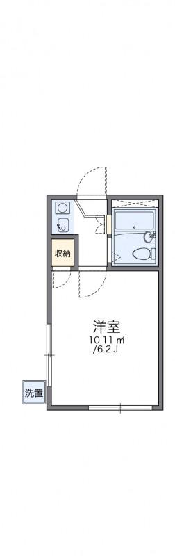 レオパレス堀切(1K/1階)の間取り写真