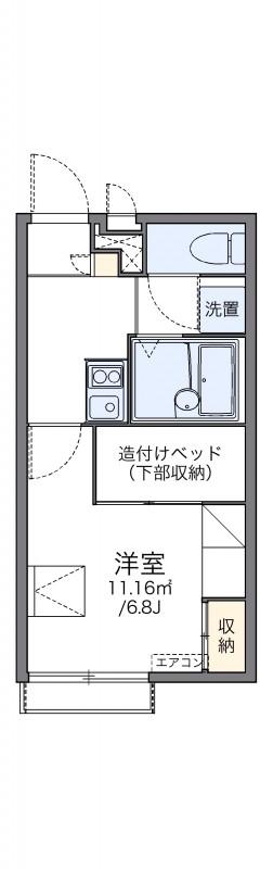 レオパレスエクセレンス(1K/2階)の間取り写真