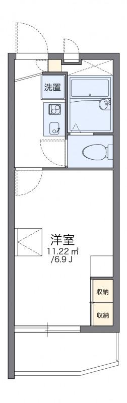 レオパレスアルテ駒沢大学(1K/3階)の間取り写真