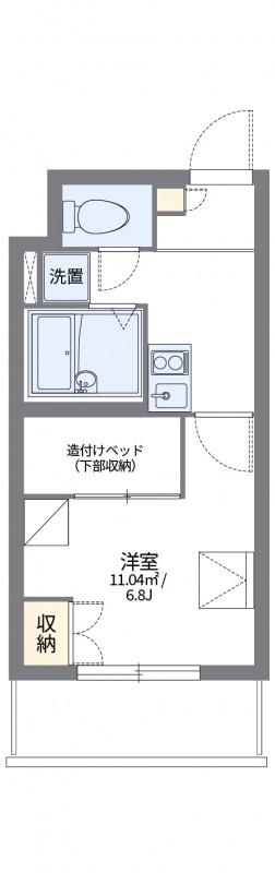 レオパレス本駒込(1K/3階)の間取り写真