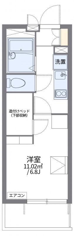 レオパレスプランタン(1K/3階)の間取り写真