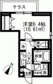 グランディール舎人(1K/1階)の間取り写真