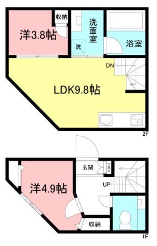 ROOM328(2LDK/1階)の間取り写真